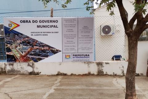 Começa a reforma dos telhados na EMEF Alberto Senra