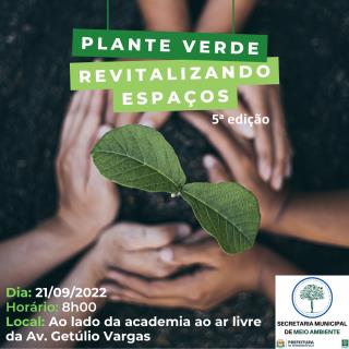 Dia da Árvore é comemorado com a 5ª edição do ‘Plante Verde’ em Fernandópolis 