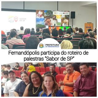Fernandópolis participa do roteiro de palestras ‘Sabor de SP’