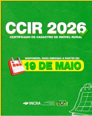 A partir de 19 de maio, produtores poderão obter o CCIR 2026