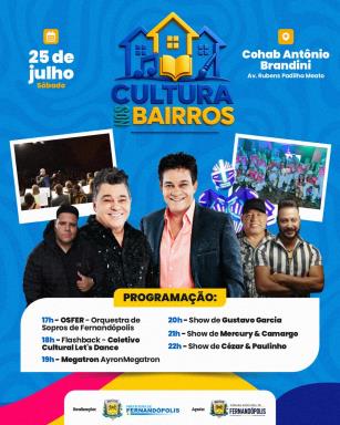 OSFER, Flashback e artistas locais abrem a primeira edição do Cultura nos Bairros
