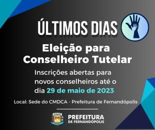Reta final: últimos dias de inscrições para processo de escolha do Conselho Tutelar