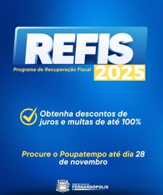 REFIS com até 100% de desconto em juros e multas: adesão termina na 6ª-feira