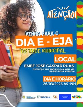 “Dia E da EJA” tem palestra sobre saúde mental nesta quinta, 26