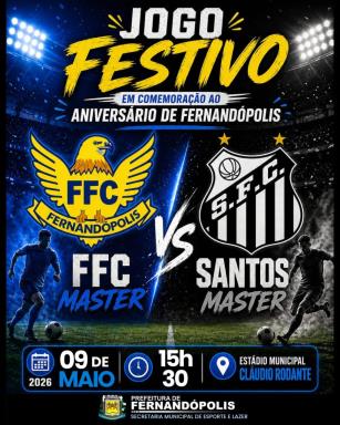 Time Master do Santos FC enfrentará Fefecê no próximo dia 9