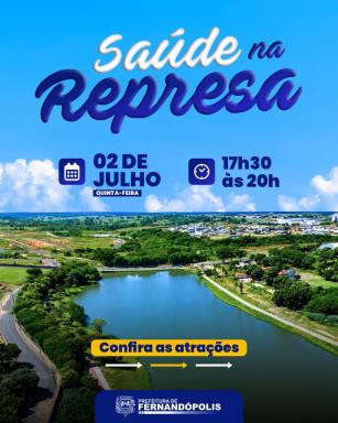 Saúde na Represa acontece nesta quinta-feira, 02