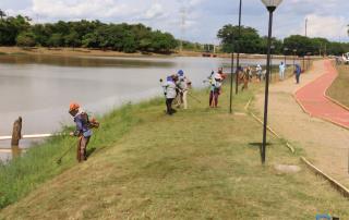 Prefeitura inicia mutirão para revitalizar a Represa Beira Rio