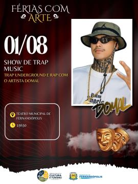 Fim de semana tem apresentações de trap e dança em Fernandópolis