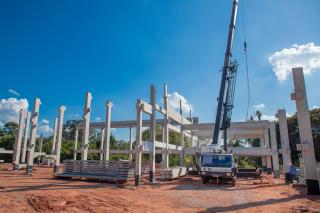 Primeira escola de tempo integral de Itupeva vai tomando forma