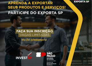 Programa ExportaSP tem inscrições gratuitas para empresas prorrogadas para o dia 21