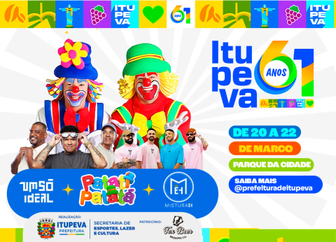61 anos de Itupeva: município terá três dias de programação especial no Parque da Cidade