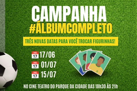 Cine Teatro vira palco de encontros de troca de figurinhas da Copa do Mundo 2026