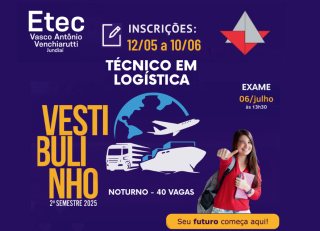 Vestibulinho ETEC tem inscrições abertas para curso técnico em Logística
