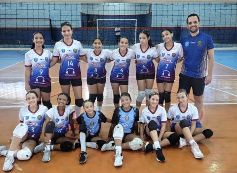 Sub-14 feminino inicia participação na Liga Sorocaba de Voleibol