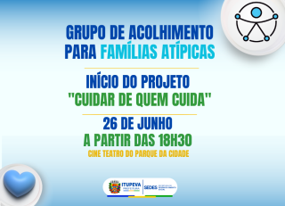 Prefeitura lança Projeto “Cuidar de Quem Cuida” para famílias atípicas