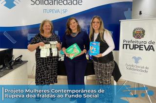 Fundo Social doa alimentos e fraldas para famílias em vulnerabilidade social
