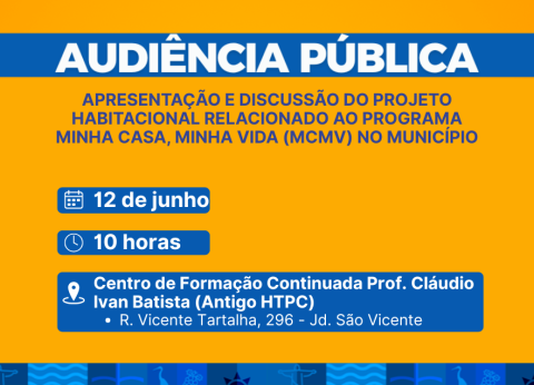 Prefeitura realiza audiência pública sobre projeto habitacional do Minha Casa, Minha Vida em Itupeva