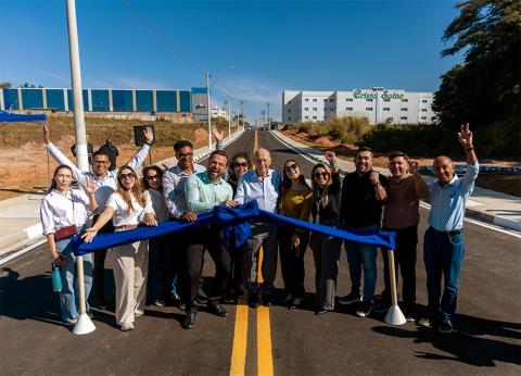 Prolongamento de via garante novo acesso à Rodovia Hermenegildo Tonoli, no Portal da Cidade