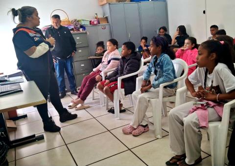 Defesa Civil realiza palestra preventiva no CRAS Hortênsias