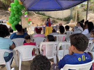CRAS Monte Serrat realiza evento para crianças no Residencial Chalé