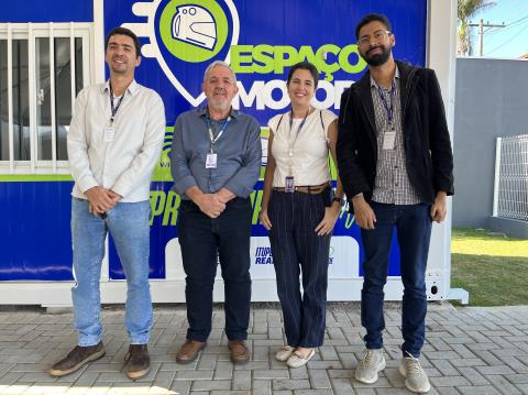 Base de Apoio aos Motoboys de Itupeva vira referência e recebe visita técnica da Emdec Campinas