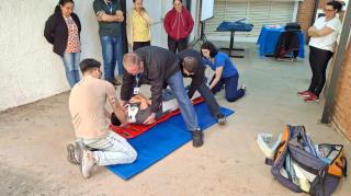 Servidores da Secretaria de Desenvolvimento Social participam de treinamento de Brigada de Incêndio