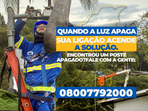 QUANDO A LUZ APAGA SUA LIGAÇÃO ACENDE A SOLUÇÃO