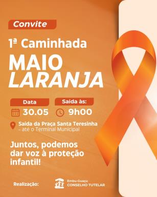 1° Caminhada - Maio Laranja Conselho Tutelar
