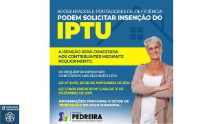 Isenção de IPTU Aposentados