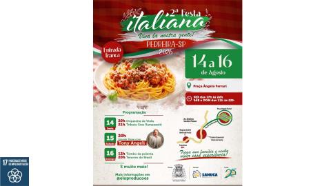 2ª Festa Italiana Cartaz