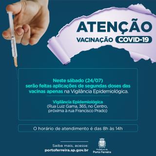 467. Vacinação. 2021. 07.24 - Segundas Doses