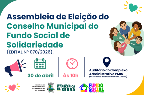 ELEIÇÃO CONSELHO MUNICIPAL - ABRIL 2026 - 1060x1600