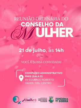 REUNIÃO ORDINÁRIA - CONSELHO DA MULHER.PREF-ITAP.REDES SOCIAIS
