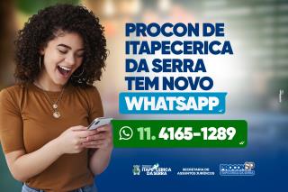 O Procon de Itapecerica da Serra tem novo WhatsApp_Tumb